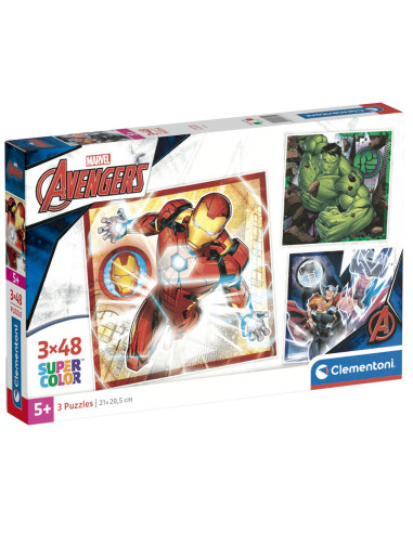 Puzzle Los Vengadores Avengers Marvel 3x48pzs