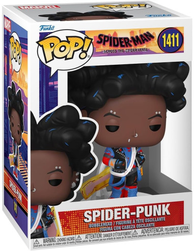 Funko Pop! Marvel: Spider-Man Across The Spider-Verse - Spider-Punk - Desenmascarado