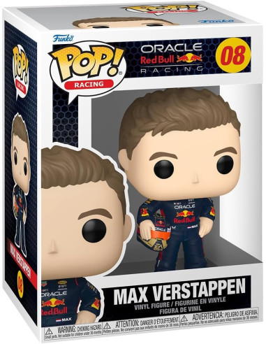 Funko Pop! Racing: Racing - MAX Verstappen con Helmet - Red Bull Racing