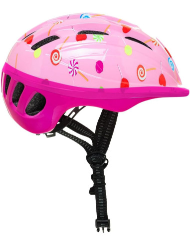 Casco Rosa Infantil para Niños Bicicleta