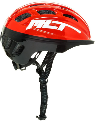 Casco Rojo Infantil para Niños Bicicleta