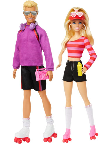 Barbie Fashionistas Barbie y Ken Patinadores