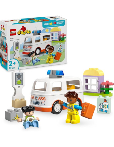 LEGO Duplo Mi Ciudad Ambulancia y Conductor de Juguete