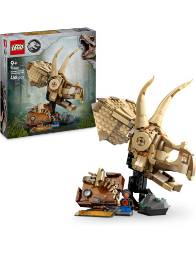 LEGO Jurassic World Fósiles de Dinosaurio: Cráneo de Triceratops Maqueta