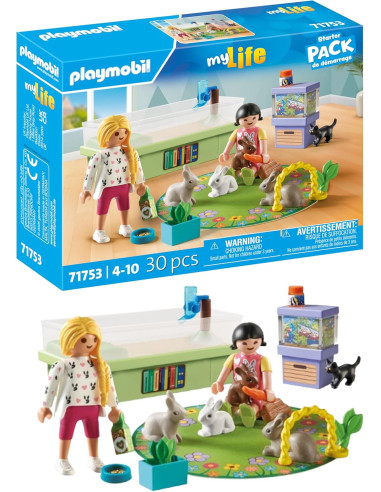 PLAYMOBIL | My Life | Familia con Conejos | Personajes y Animales