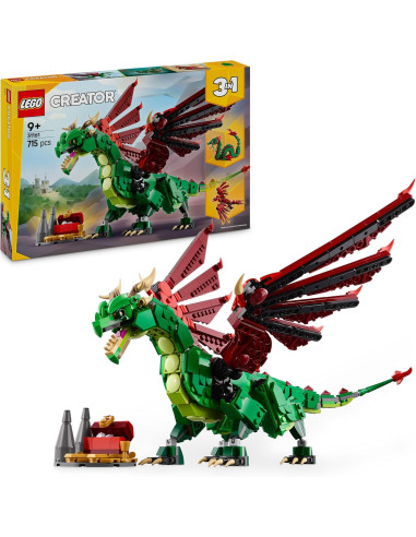 LEGO Creator 3 en 1 Dragón Medieval Transformable en Ave Fénix o Serpiente Marina