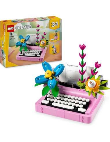 LEGO Creator 3 en 1 Máquina de Escribir con Flores 