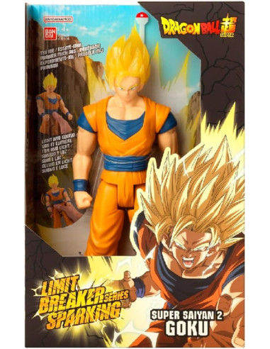  Dragon Ball Figura Limit Breaker Series Sparkling SS2 Goku de 30 cm, con Luz y Sonido de Batallas