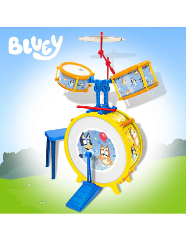 Bateria sencilla con Banqueta de Bluey