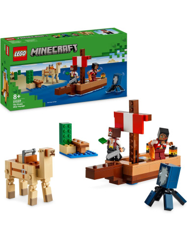 LEGO Minecraft El Viaje en el Barco Pirata