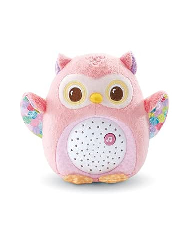 Proyector Peluche Buho Rosa Estrellas