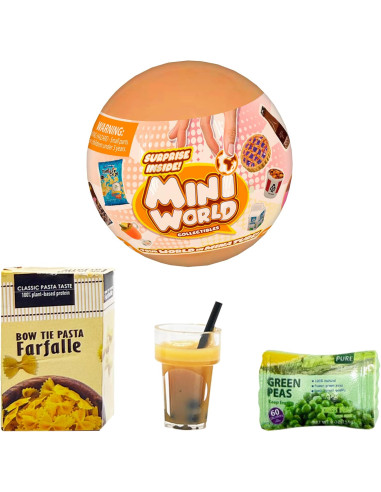 Mini World Kit Esencial, Cápsulas Sorpresa con Mini Coleccionables, Alimentos y Conservas