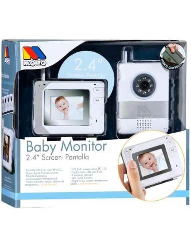 Vigilabebes Video Molto Baby Monitor Pantalla 2,4" Pulgadas Screen