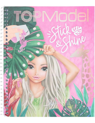 TOPModel - Libro para Colorear Stick & Shine, 24 páginas con estupendos Motivos