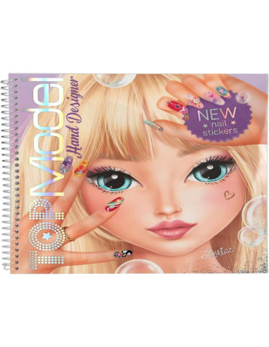 TOPModel-Libro para Colorear Hand Designer